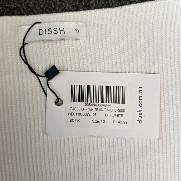 DISSH Paces Off White Knit Midi Dress - Picture 13 of 14